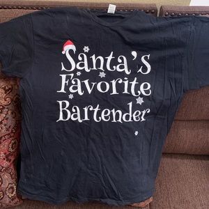 Santa’s Favorite Bartender T-shirt